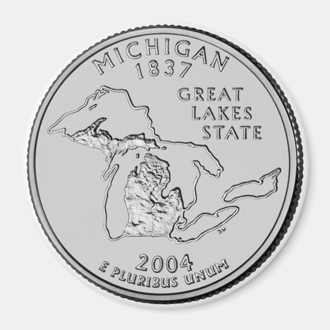 Imã Imagem do Michigan State Quarter 2004 (Frente)