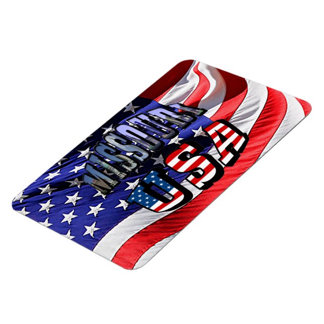 Ímã Imagem do Missouri e texto dos EUA (Left Side)