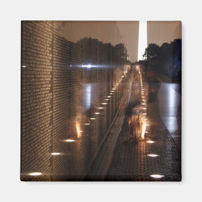 Imã Imagem do Muro Memorial dos Veteranos do Vietnã (Frente)