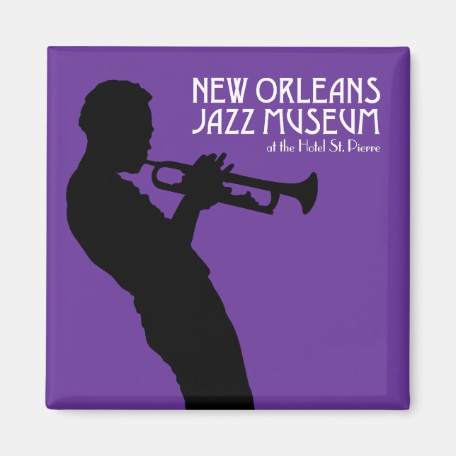 Imã Imagem do Museu do Jazz de Nova Orleans (Frente)