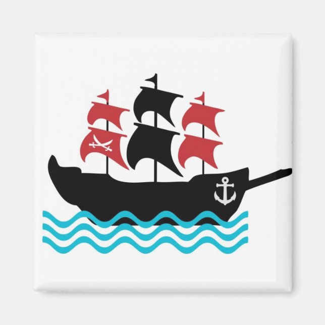 Imã Imagem do navio pirata (Frente)