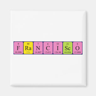 Imã Imagem do nome da mesa periódica Francisco
