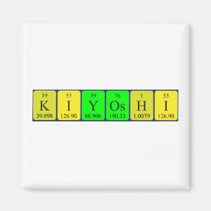 Imã Imagem do nome da mesa periódica Kiyoshi