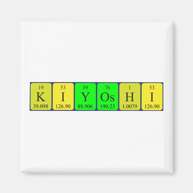 Imã Imagem do nome da mesa periódica Kiyoshi (Frente)