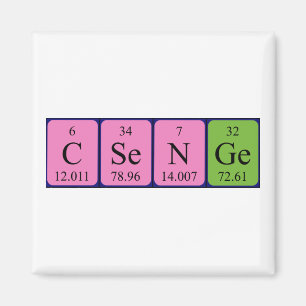 Imã Imagem do nome de mesa periódica do Csenge