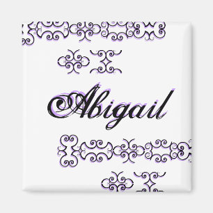 Imã Imagem do Nome do Designer Abigail III