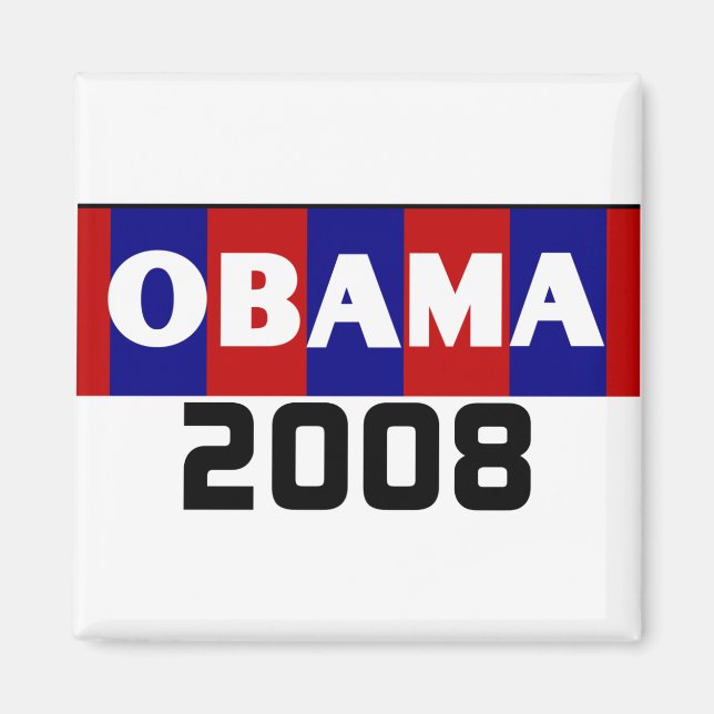 Imã Imagem do OBAMA 2008 (Frente)