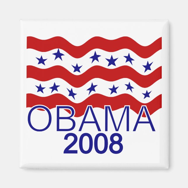 Imã Imagem do OBAMA 2008 (Frente)
