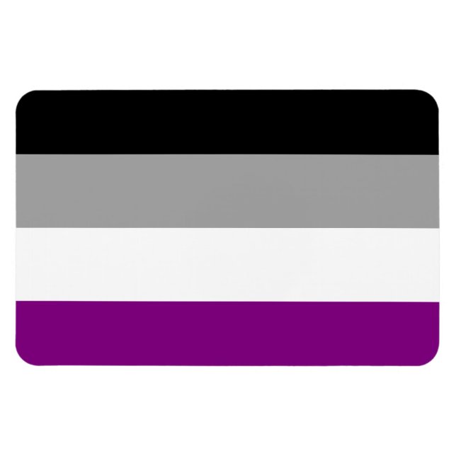 Ímã Imagem do Orgulho Asexual (Horizontal)