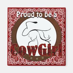 Imã Imagem do Orgulho de Cowgirl