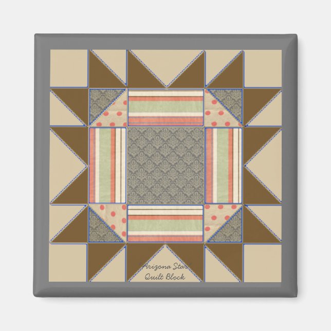 Imã Imagem do padrão de inclinação "Arizona Star" (Frente)