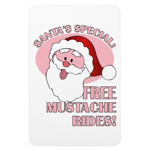 Ímã Imagem do papai noel Mustache
