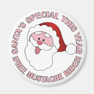 Imã Imagem do papai noel Mustache