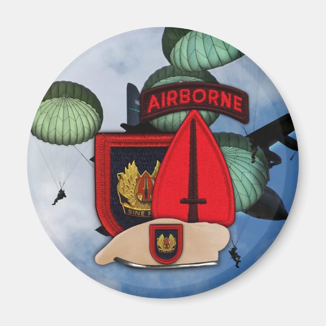 Imã Imagem do patch de Ops Especiais USSOCOM USASOC (Frente)