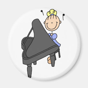 Imã Imagem do Piano com Figura Stick