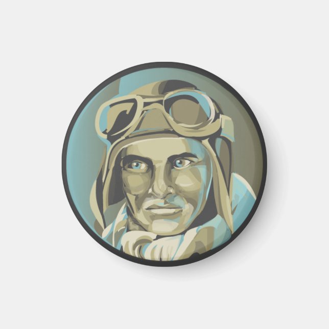 Imã Imagem do Piloto Aces Arrastados (Frente)