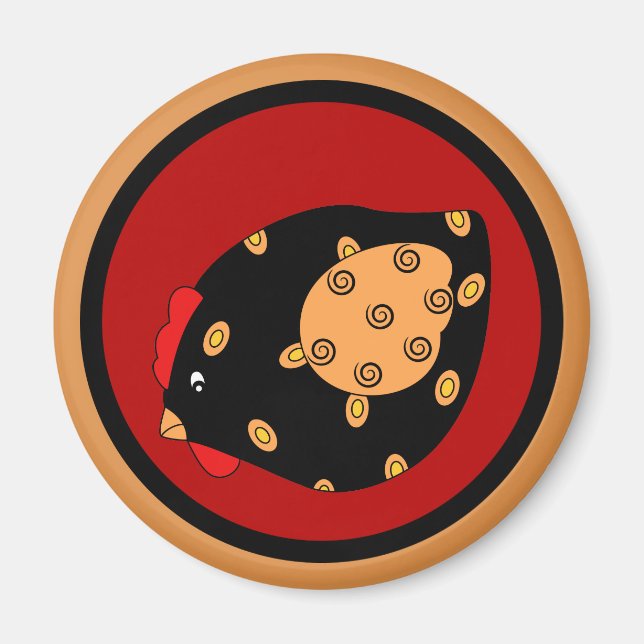 Imã Imagem do Pintinho Hen (Frente)