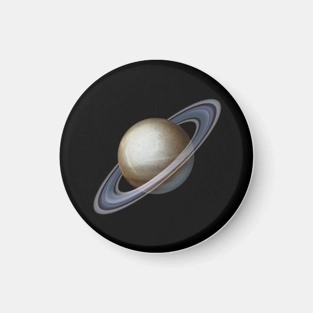 Imã Imagem do Planeta Saturno | 1,25" | Astrologia (Frente)