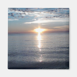 Imã Imagem do pôr do sol no ímã de geladeira