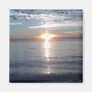Imã Imagem do pôr do sol no ímã de geladeira