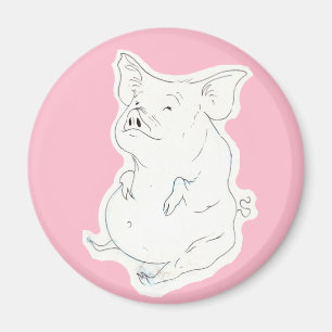 Imã Imagem do Porker Fat Pig