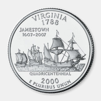 Imã Imagem do Quarter State da Virgínia 2000