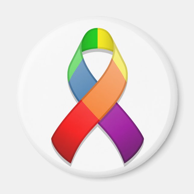 Imã Imagem do Rainbow Awarness Ribbon II (Frente)