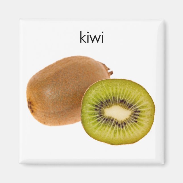 Imã Imagem do refrigerador Kiwi (Frente)