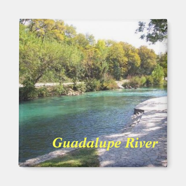 Imã Imagem do rio Guadalupe, New Braunfels (Frente)