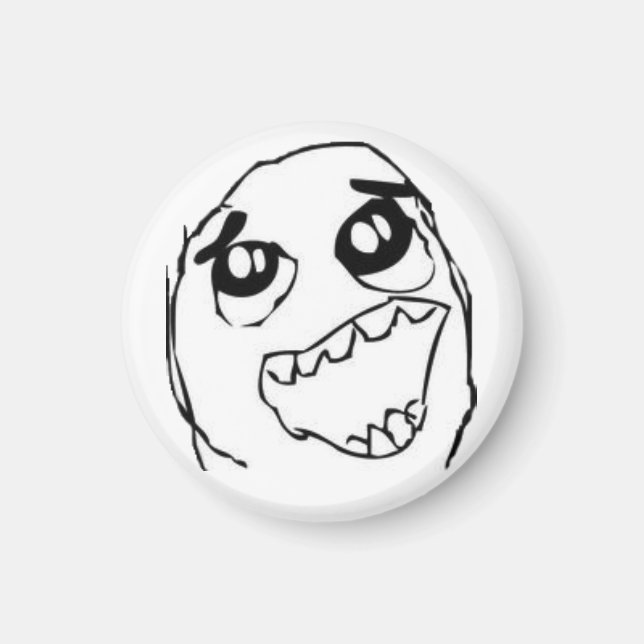 Imã Imagem do rosto feliz 2 (Frente)