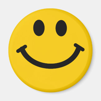 Imã Imagem do rosto feliz amarelo