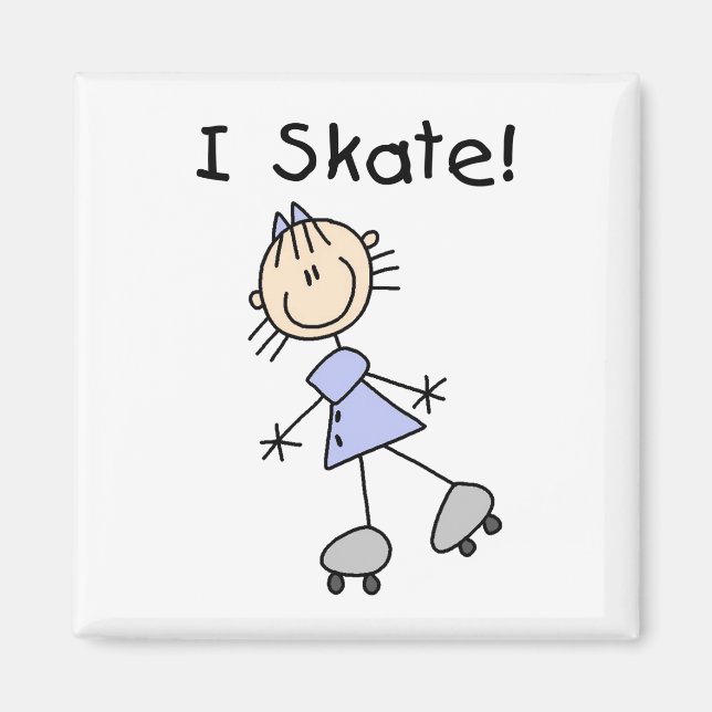 Imã Imagem do Skate Stick Figures (Frente)