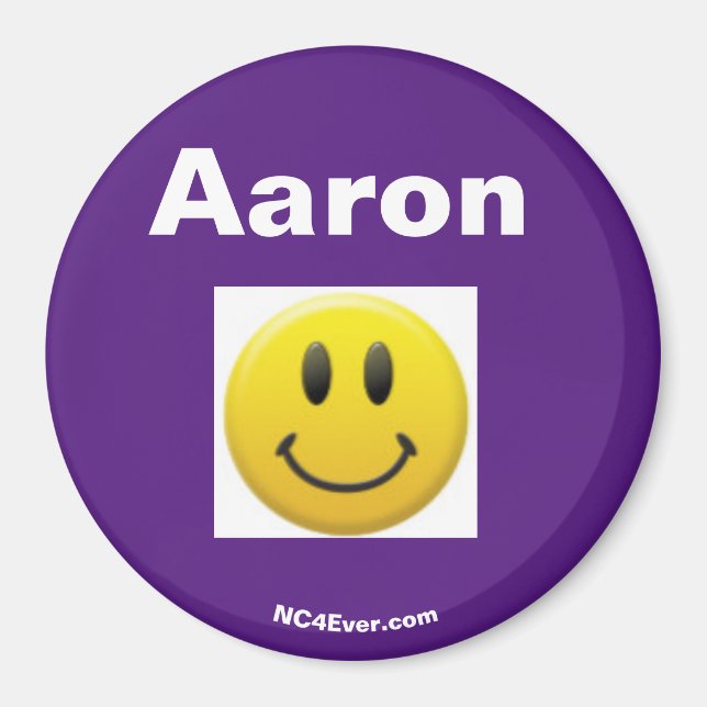 Imã Imagem do Sorriso Roxo Aaron (Frente)