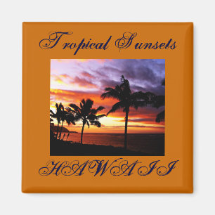 Imã Imagem do Sunset Havaiano