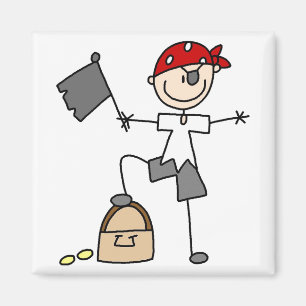 Imã Imagem do tesouro de pirata na figura do Stick