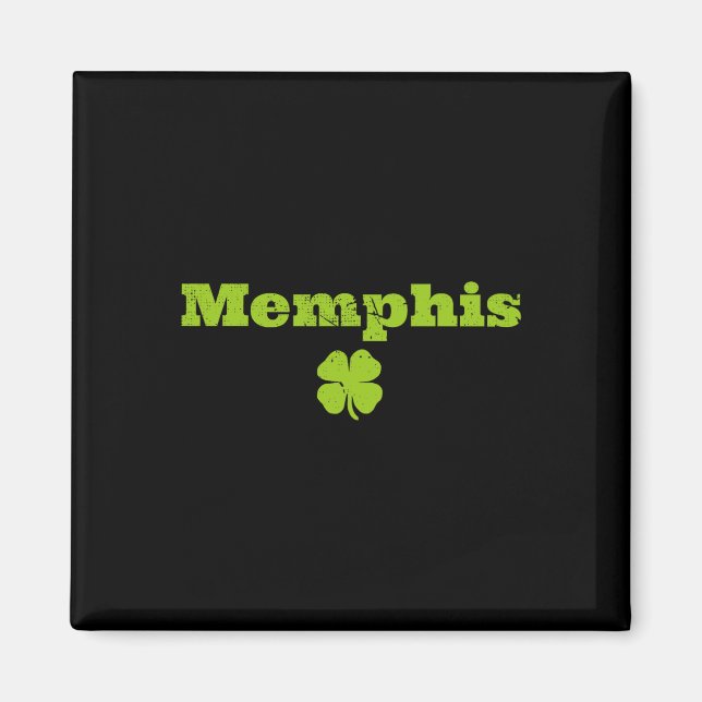 Imã Imagem do Trevo do Orgulho Irlandês de Memphis Tn  (Frente)
