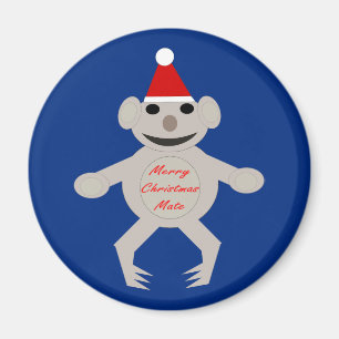 Imã Imagem do Urso de Koala, no Chrisytmas