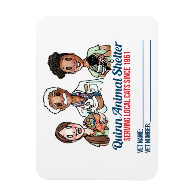 Ímã Imagem do veículo de abrigo do Quinn (Vertical)