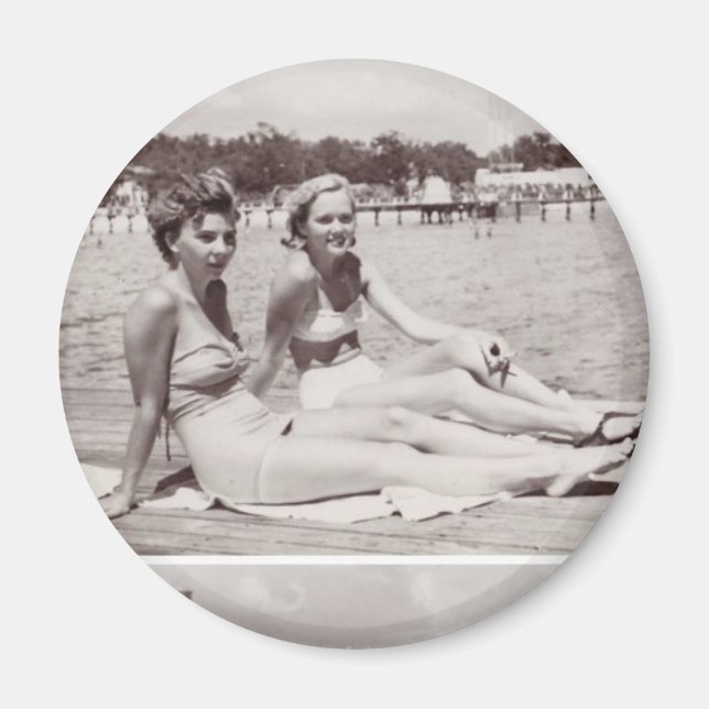 Imã Imagem do Vintage 1940s (Frente)