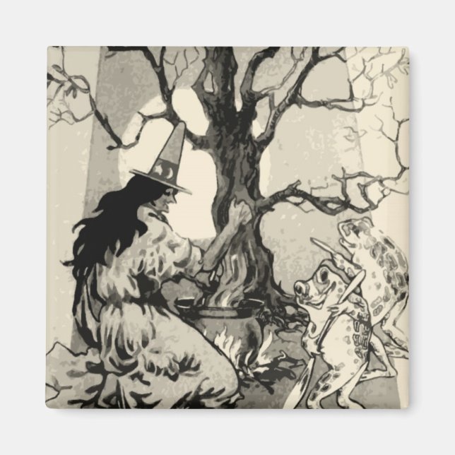 Imã Imagem do Vintage Halloween (Frente)