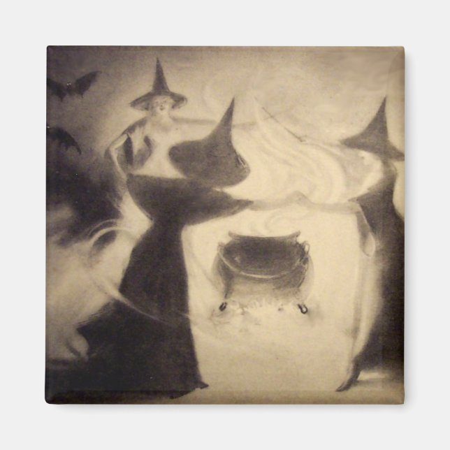 Imã Imagem do Vintage Halloween (Frente)