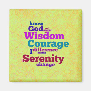 Imã Imagem do worm Serenity Prayer