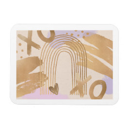 Ímã Imagem Dourada do Arco-Íris XOXO