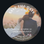 Imã Imagem Elegante Simples Casamento de Foto Moderno<br><div class="desc">Casamento de fotos simples,  elegante e moderno,  Imã salve a data. Você pode personalizá-lo com seus detalhes.</div>