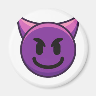 Imã Imagem Emoji do Diabo Roxo