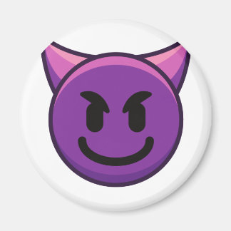 Imã Imagem Emoji do Diabo Roxo