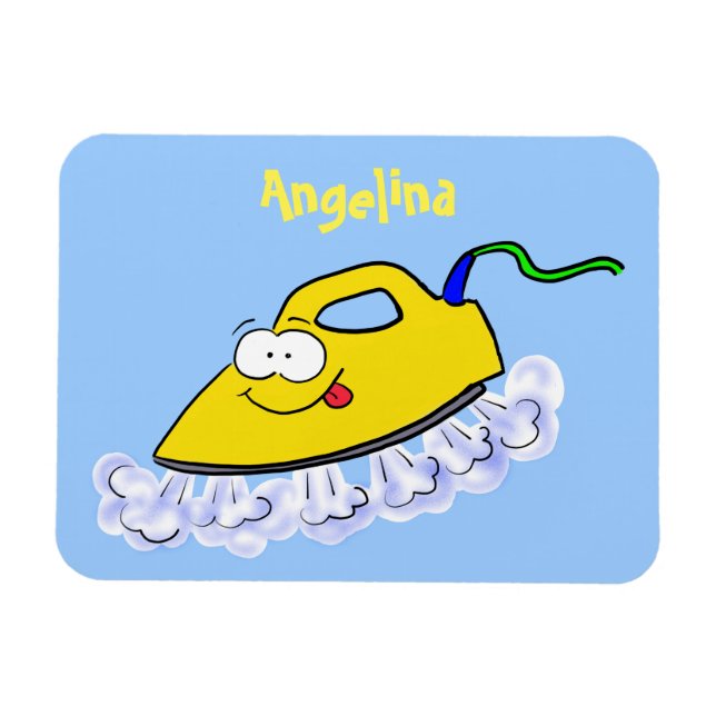 Ímã Imagem engraçada da lavanderia de ferro (Horizontal)