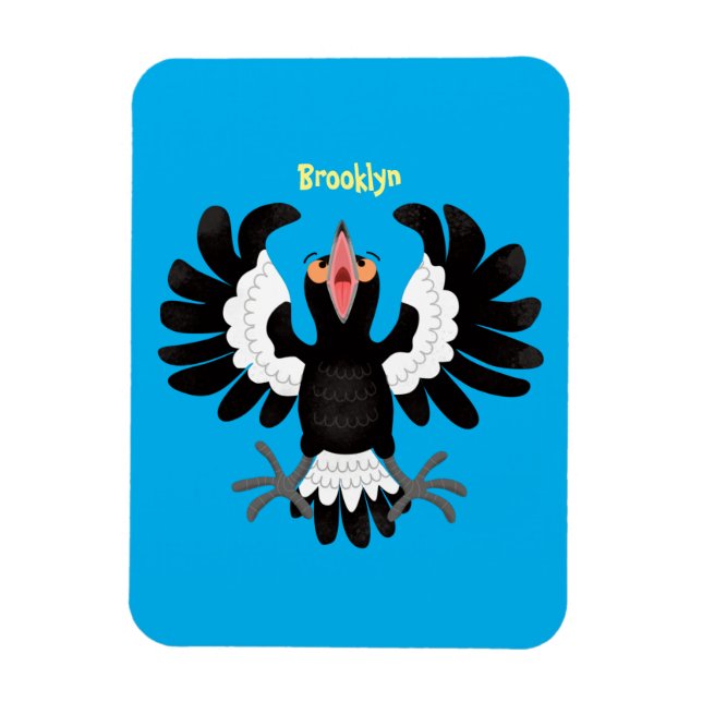 Ímã Imagem engraçada de desenho animado australiano (Vertical)