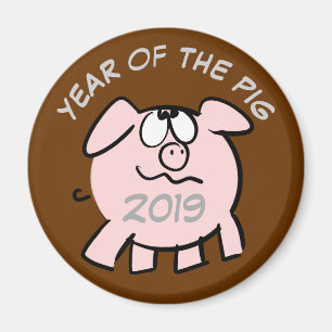 Imã Imagem engraçada do desenho animado Ano de 2019