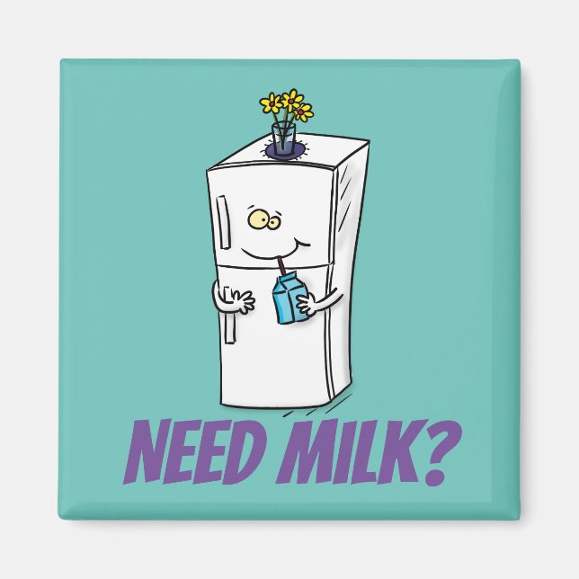 Imã Imagem engraçada do desenho do frigorífico (Frente)